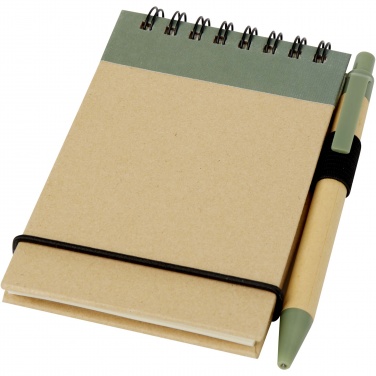 Logo trade promotional products picture of: Zuse A7 recycled jotter notepad with pen