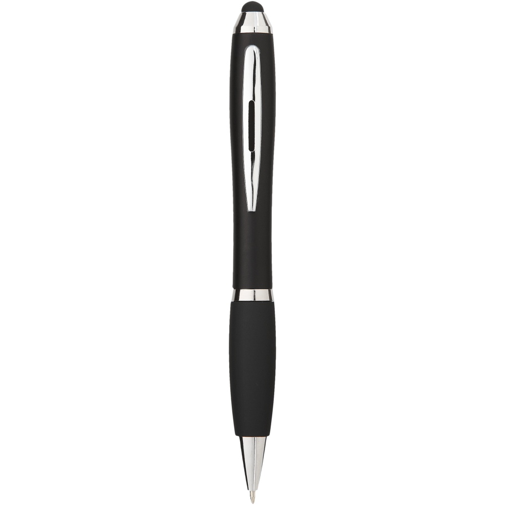 Logotrade corporate gifts photo of: Nash coloured stylus ballpoint pen with black grip