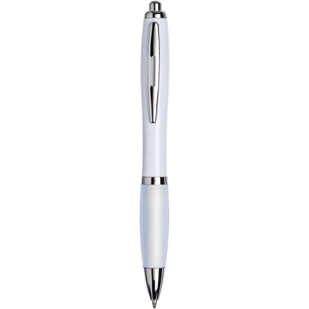 Logo trade promotional giveaways picture of: Nash ballpoint pen with coloured barrel and grip