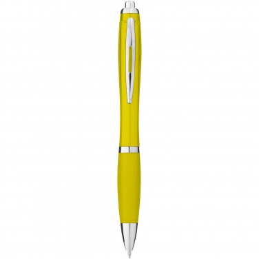 Logo trade business gifts image of: Nash ballpoint pen with coloured barrel and grip