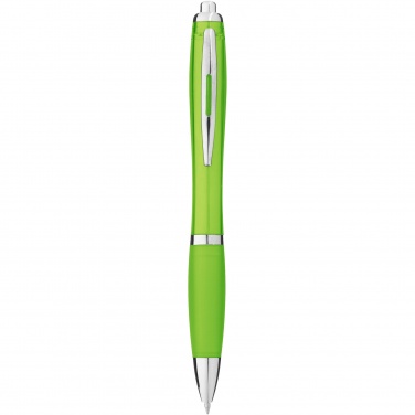 Logo trade promotional merchandise image of: Nash ballpoint pen with coloured barrel and grip