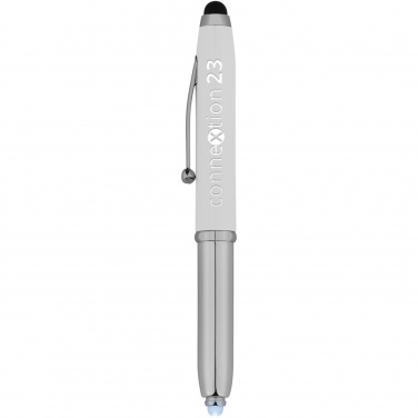 Logo trade promotional merchandise picture of: Xenon stylus ballpoint pen with LED light