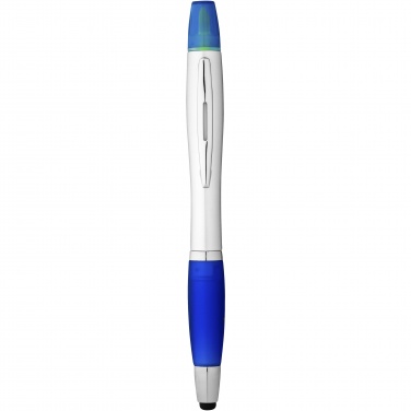 Logo trade promotional giveaway photo of: Nash stylus ballpoint pen and highlighter