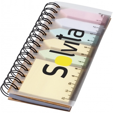 Logotrade promotional gift picture of: Spinner spiral notebook with coloured sticky notes