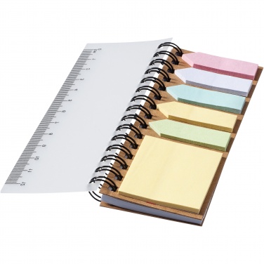 Logotrade business gift image of: Spinner spiral notebook with coloured sticky notes