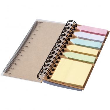 Logotrade promotional giveaway picture of: Spinner spiral notebook with coloured sticky notes