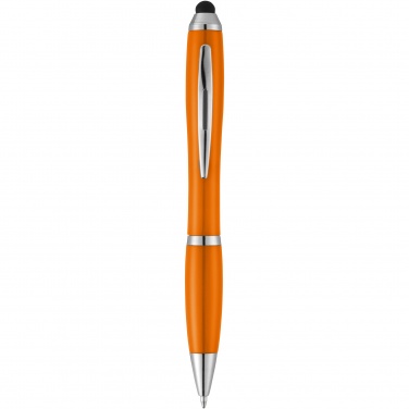 Logotrade promotional merchandise picture of: Nash stylus ballpoint pen with coloured grip