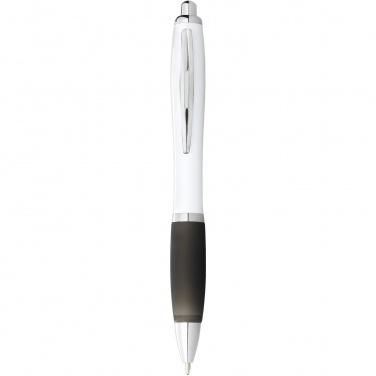 Logotrade business gifts photo of: Nash ballpoint pen white barrel and coloured grip