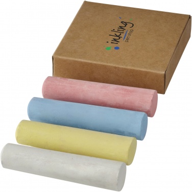 Logo trade promotional gift photo of: Screech 4-piece chalk set