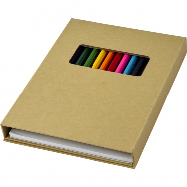 Logo trade corporate gifts picture of: Pablo colouring set with drawing paper