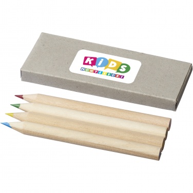 Logotrade promotional gift picture of: Tullik 4-piece coloured pencil set