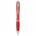 Nash ballpoint pen coloured barrel and grip, Red