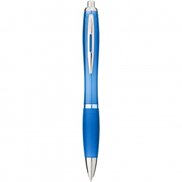 Logo trade promotional merchandise image of: Nash ballpoint pen coloured barrel and grip