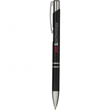 Logo trade promotional giveaways image of: Moneta aluminium click ballpoint pen