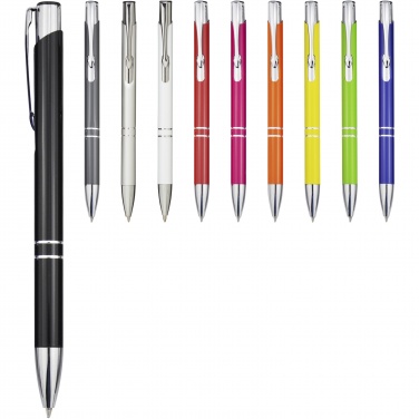 Logotrade promotional product image of: Moneta aluminium click ballpoint pen