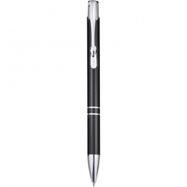 Logo trade corporate gifts picture of: Moneta aluminium click ballpoint pen