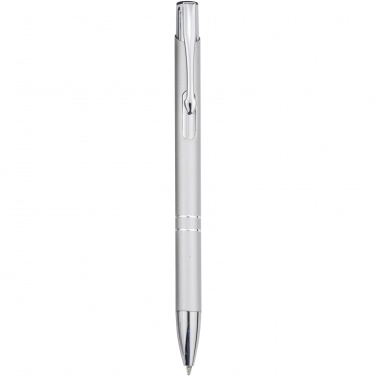 Logo trade corporate gifts image of: Moneta aluminium click ballpoint pen