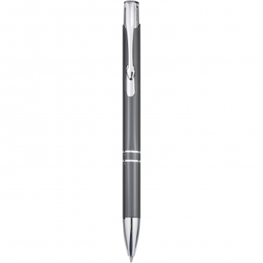 Logo trade promotional products image of: Moneta aluminium click ballpoint pen