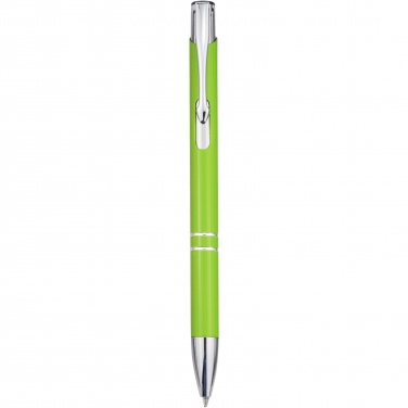 Logo trade corporate gifts image of: Moneta aluminium click ballpoint pen