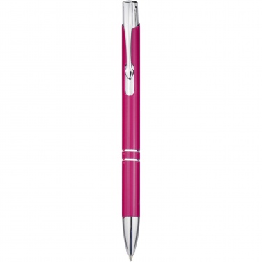 Logo trade corporate gifts picture of: Moneta aluminium click ballpoint pen