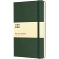 Moleskine Classic L hard cover notebook - ruled, Myrtle green