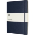 Moleskine Classic XL hard cover notebook - ruled, Sapphire blue