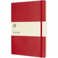 Moleskine Classic XL soft cover notebook - ruled, Scarlet red