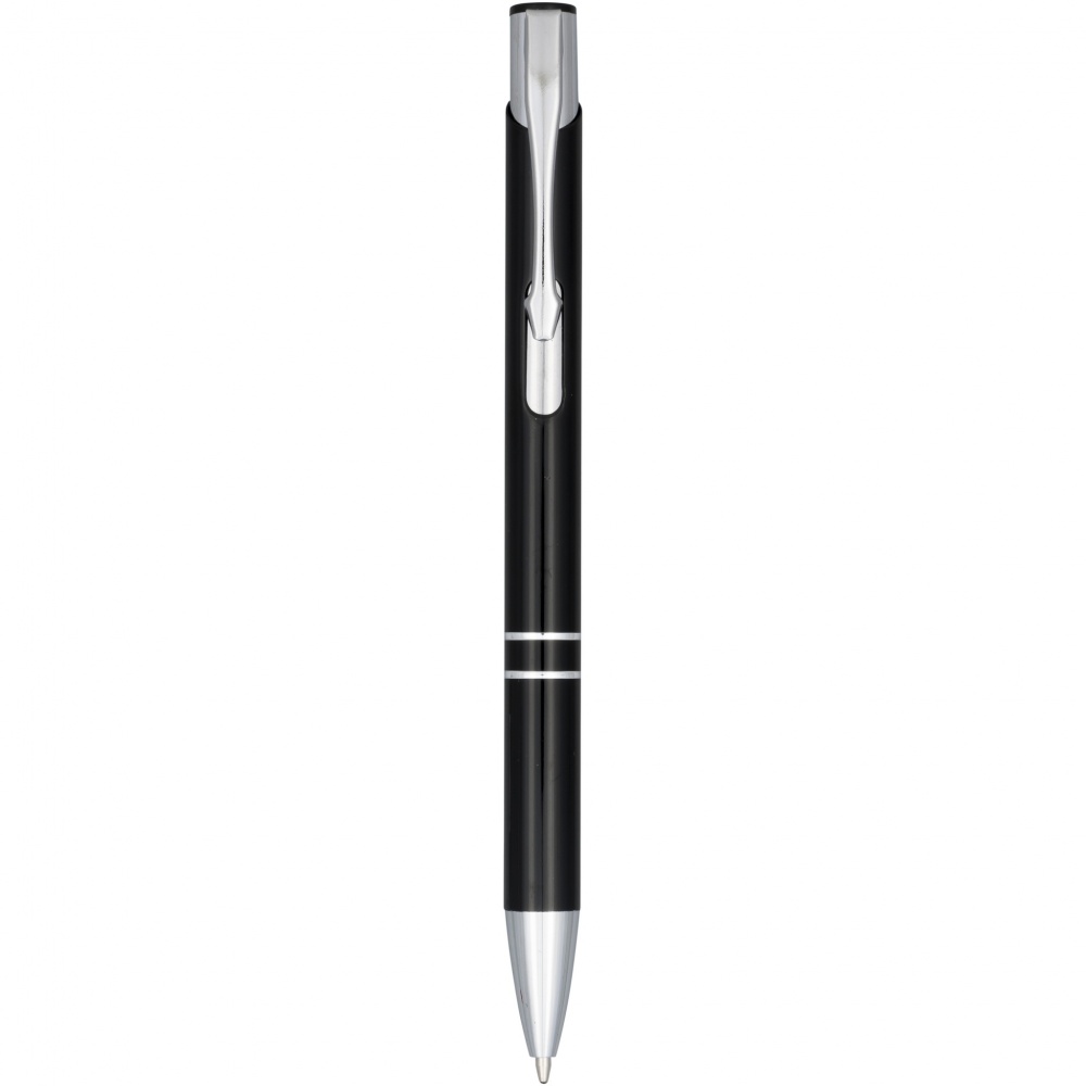 Logo trade promotional products image of: Moneta anodized aluminium click ballpoint pen