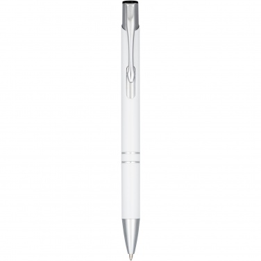 Logo trade promotional merchandise picture of: Moneta anodized aluminium click ballpoint pen