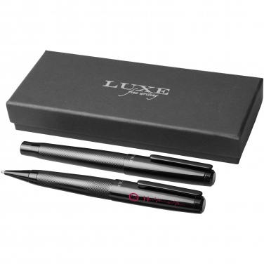 Logo trade promotional products image of: Gloss duo pen gift set