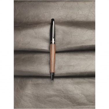 Logo trade business gift photo of: Loure wood barrel ballpoint pen