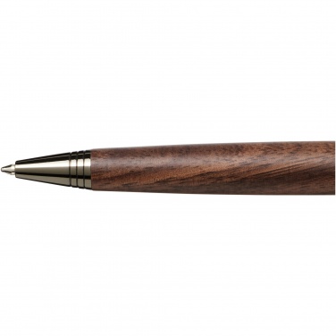 Logo trade promotional giveaway photo of: Loure wood barrel ballpoint pen