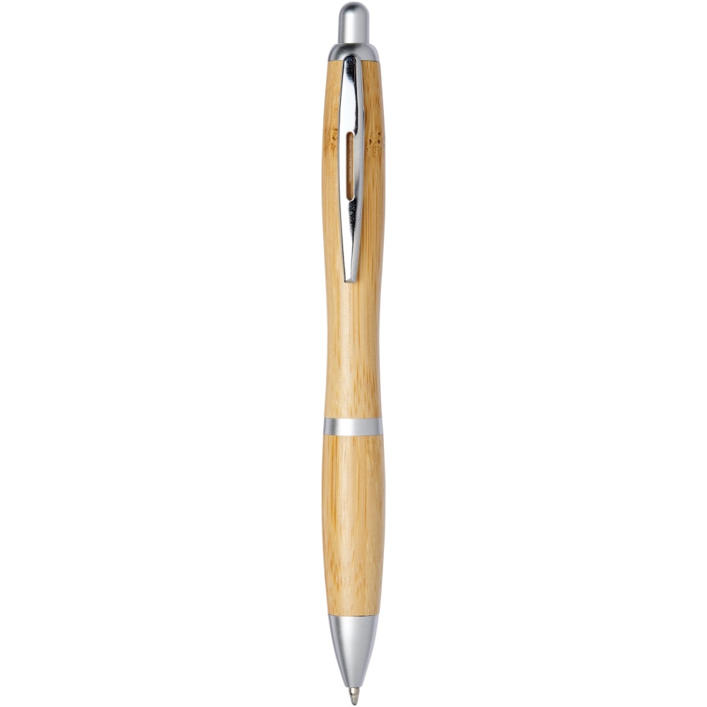 Logo trade promotional giveaway photo of: Nash bamboo ballpoint pen