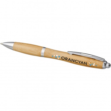 Logo trade promotional giveaways picture of: Nash bamboo ballpoint pen