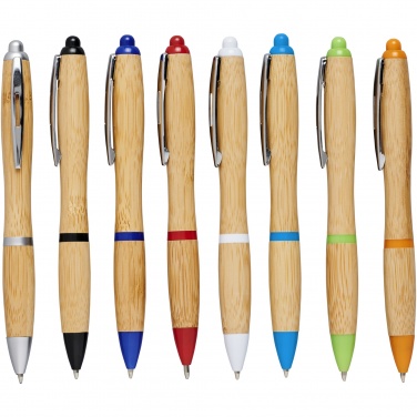 Logo trade promotional item photo of: Nash bamboo ballpoint pen