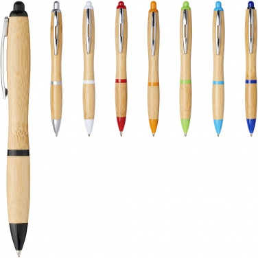 Logo trade advertising product photo of: Nash bamboo ballpoint pen