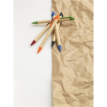 Logotrade advertising products photo of: Berk recycled carton and corn plastic ballpoint pen