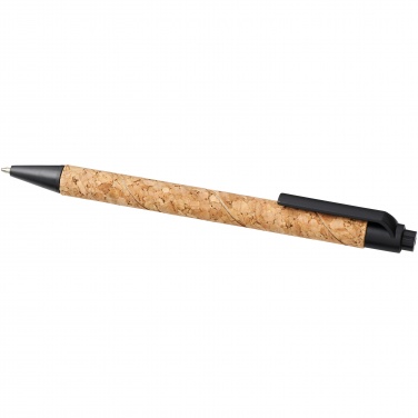 Logo trade promotional gifts image of: Midar cork and wheat straw ballpoint pen