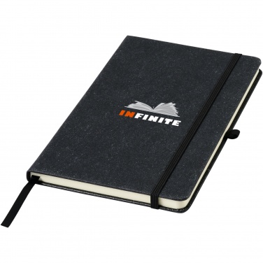 Logo trade corporate gifts picture of: Atlana leather pieces notebook