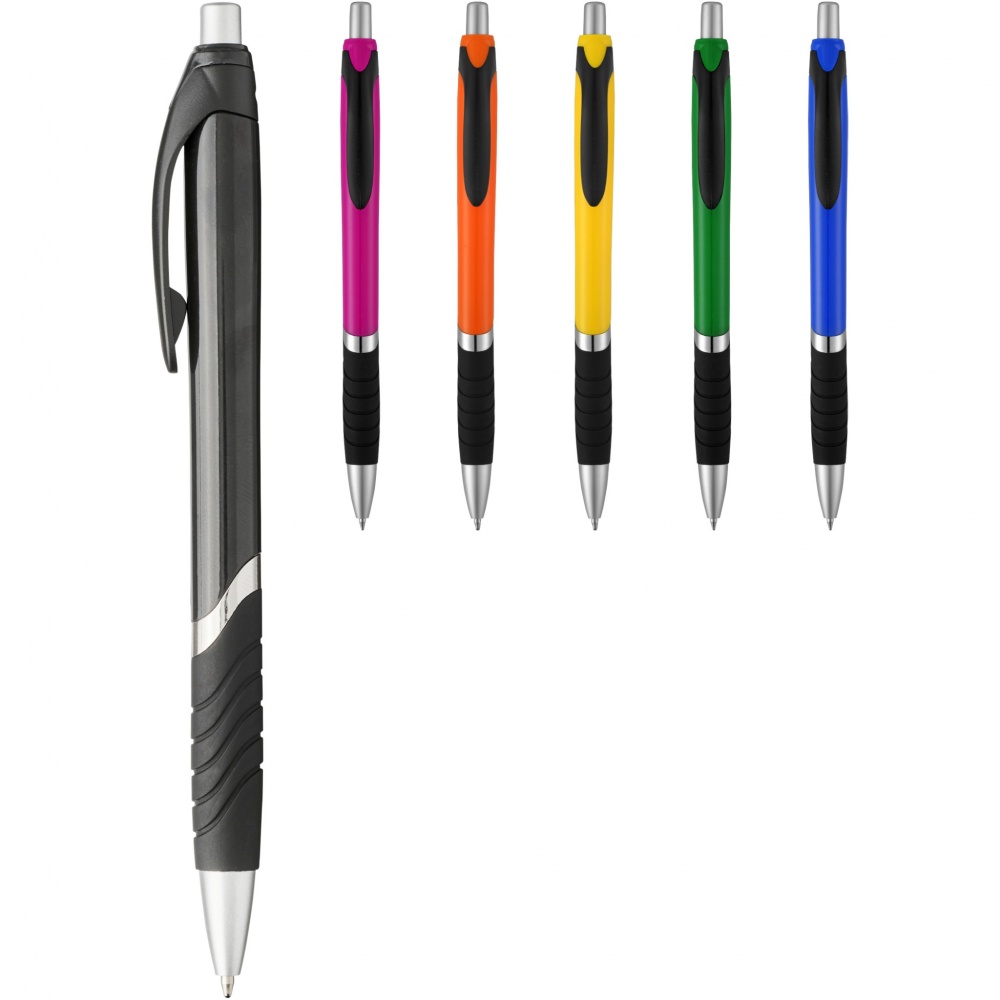 Logotrade corporate gift image of: Turbo ballpoint pen with rubber grip