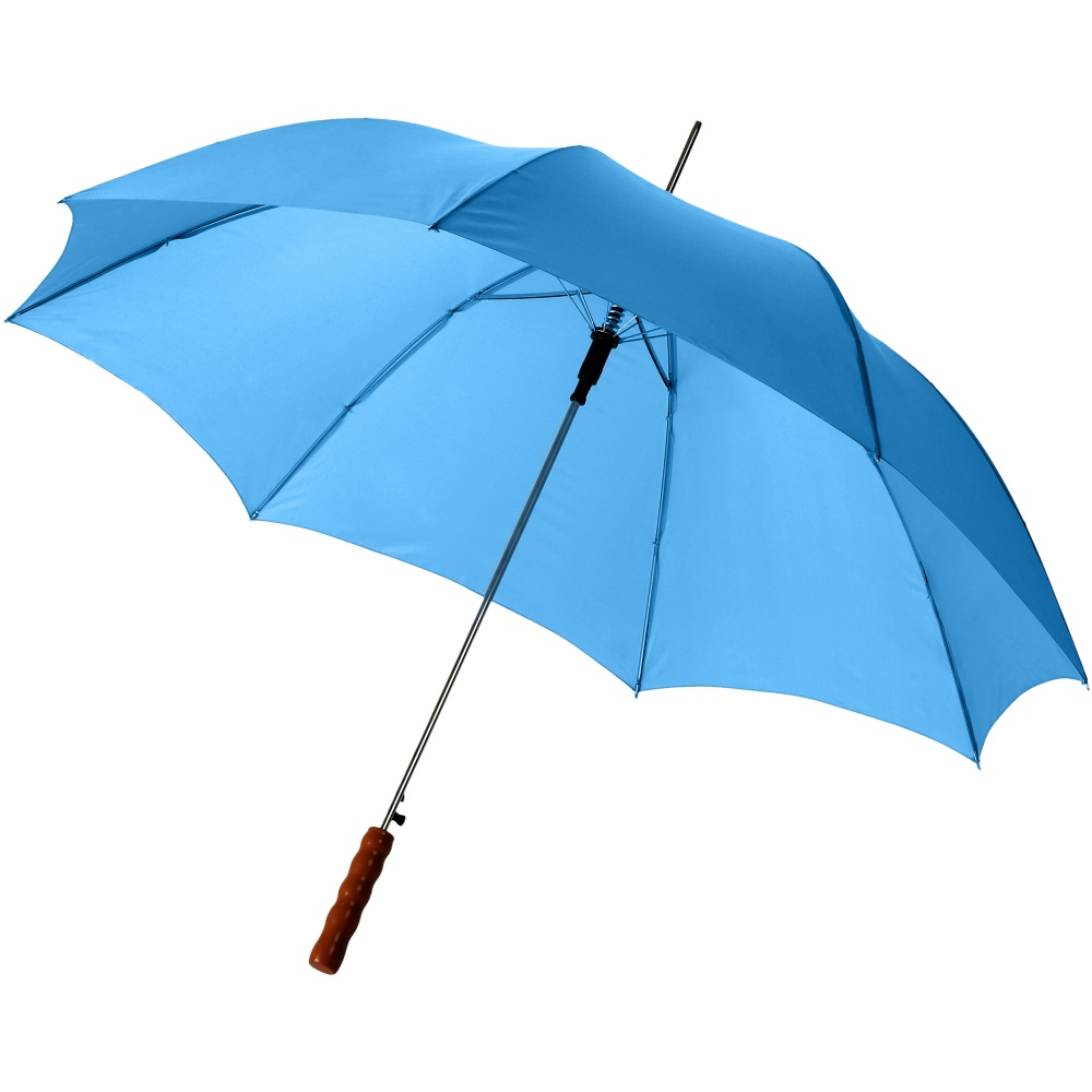 Logo trade promotional gifts image of: Lisa 23" auto open umbrella with wooden handle