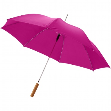 Logo trade promotional gifts picture of: Lisa 23" auto open umbrella with wooden handle