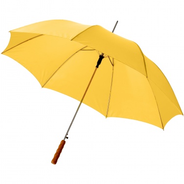 Logo trade promotional merchandise image of: Lisa 23" auto open umbrella with wooden handle