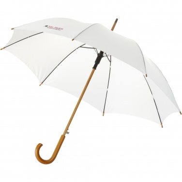 Logo trade promotional products image of: Kyle 23" auto open umbrella wooden shaft and handle