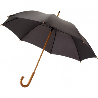 Logo trade advertising product photo of: Jova 23" umbrella with wooden shaft and handle