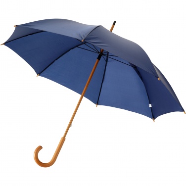 Logo trade promotional item photo of: Jova 23" umbrella with wooden shaft and handle