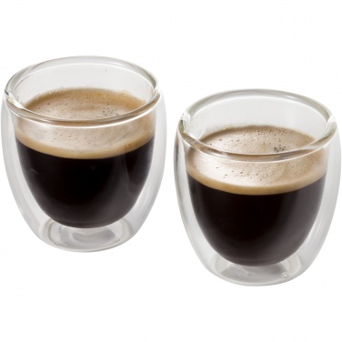 Logotrade promotional item image of: Boda 2-piece glass espresso cup set