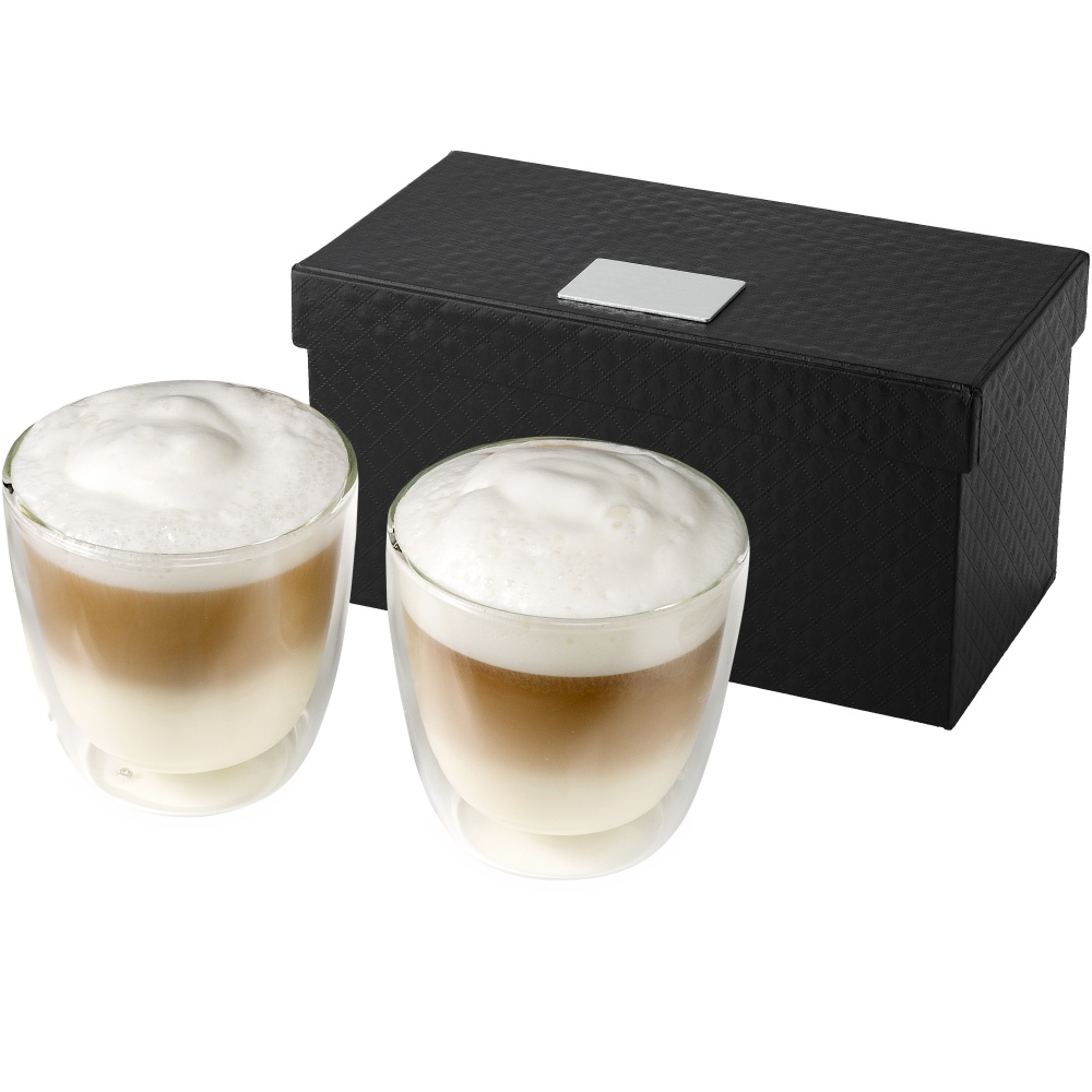 Logotrade promotional gift image of: Boda 2-piece glass coffee cup set