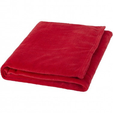 Logo trade promotional merchandise photo of: Bay extra soft coral fleece plaid blanket