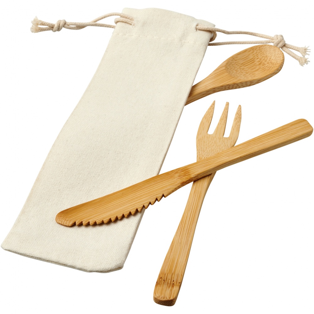 Logotrade promotional merchandise image of: Celuk bamboo cutlery set